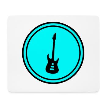Guitar Symbol - Mouse Pad (horizontal) - white - Front