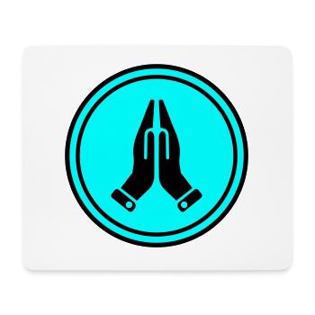 Hands symbol - Mouse Pad (horizontal) - white - Front