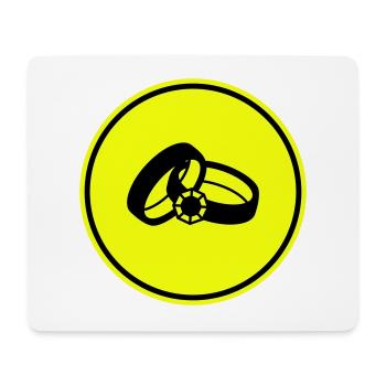 Wedding Rings Wedding - Mouse Pad (horizontal) - white - Front