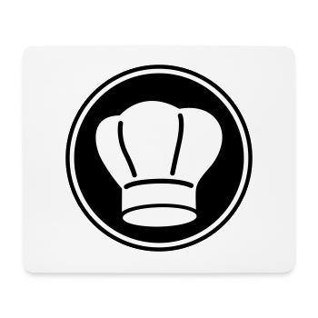 Kochmütze Symbol - Mousepad (Querformat) - Weiß - Vorne