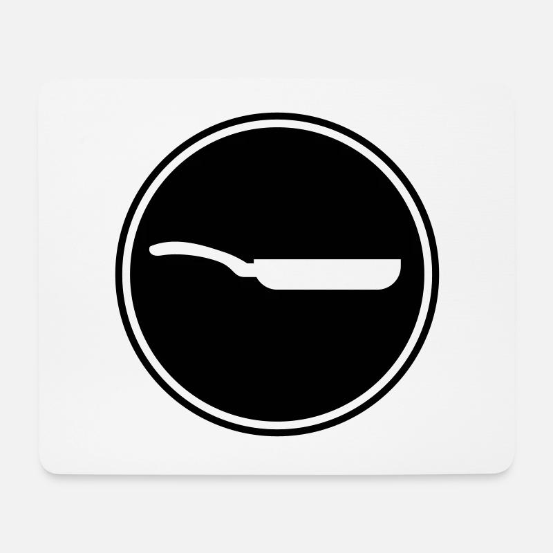 Pfanne Icon - Mousepad (Querformat) - Weiß