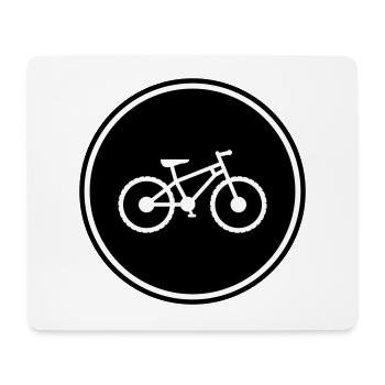 Fahrrad Symbol - Mousepad (Querformat) - Weiß - Vorne