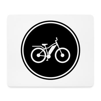 vélo électrique - Tapis de souris (format paysage) - blanc - Devant