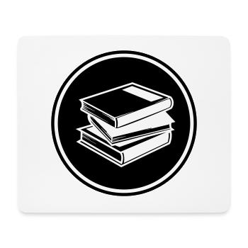 Lire des livres - Tapis de souris (format paysage) - blanc - Devant