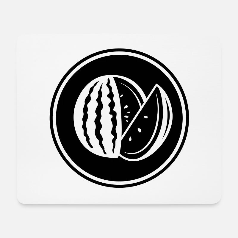 Melone Frucht - Mousepad (Querformat) - Weiß