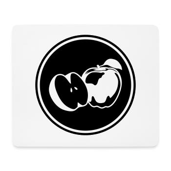 Apple icon vitamins - Mouse Pad (horizontal) - white - Front