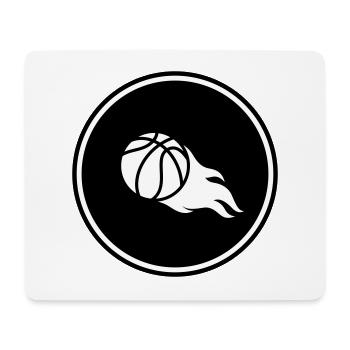 Basketball flame - Mouse Pad (horizontal) - white - Front