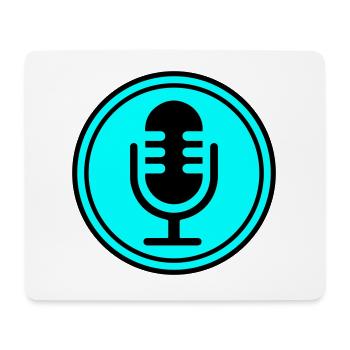 Microphone icon - Mouse Pad (horizontal) - white - Front