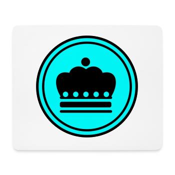 Krone icon - Mousepad (Querformat) - Weiß - Vorne