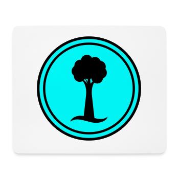 Baum Symbol - Mousepad (Querformat) - Weiß - Vorne