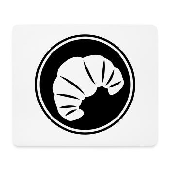 Croissant icon - Mouse Pad (horizontal) - white - Front