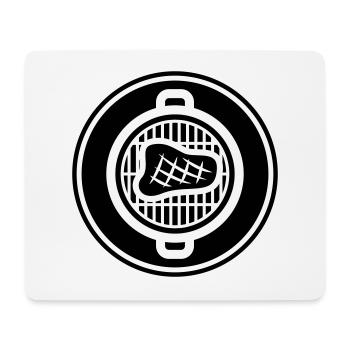 Steak de viande - Tapis de souris (format paysage) - blanc - Devant
