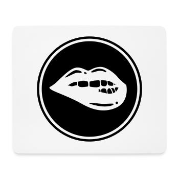 Lippen symbol - Mousepad (Querformat) - Weiß - Vorne