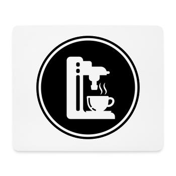 Symbole de machine à café - Tapis de souris (format paysage) - blanc - Devant