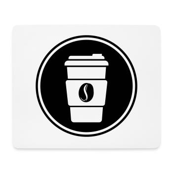 Coffee Symbol - Mouse Pad (horizontal) - white - Front