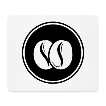 Kaffeebohne Symbol - Mousepad (Querformat) - Weiß - Vorne