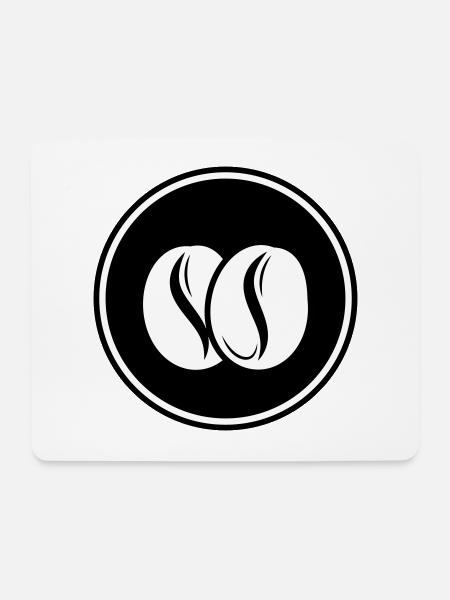 Kaffeebohne Symbol - Mousepad (Querformat) - Weiß