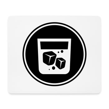 Icône du whisky - Tapis de souris (format paysage) - blanc - Devant