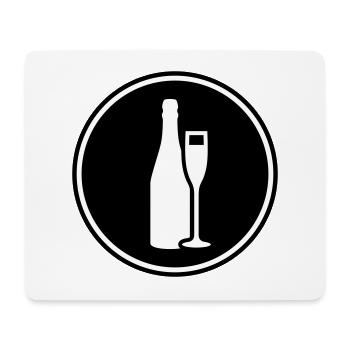 Symbole du vin rouge - Tapis de souris (format paysage) - blanc - Devant