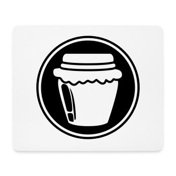 Honig symbol Imker - Mousepad (Querformat) - Weiß - Vorne