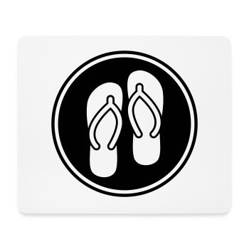 Flip-flops icon - Mouse Pad (horizontal) - white - Front