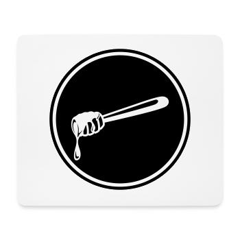 Symbole de ciseau en bâton apiculteur - Tapis de souris (format paysage) - blanc - Devant
