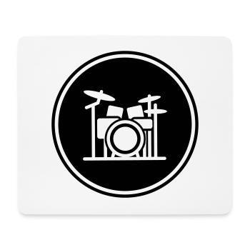 Schlagzeug Musiker Band - Mousepad (Querformat) - Weiß - Vorne