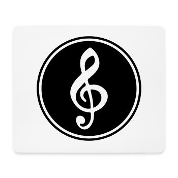 Musicien de partitions - Tapis de souris (format paysage) - blanc - Devant