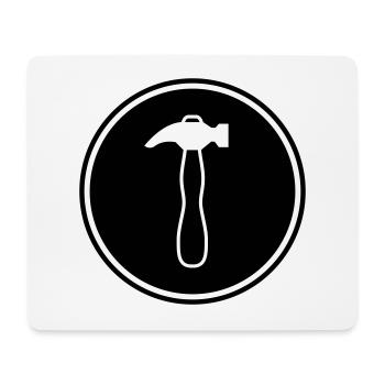 Artisans marteaux - Tapis de souris (format paysage) - blanc - Devant