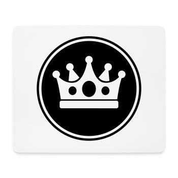 Crown Symbol - Mouse Pad (horizontal) - white - Front