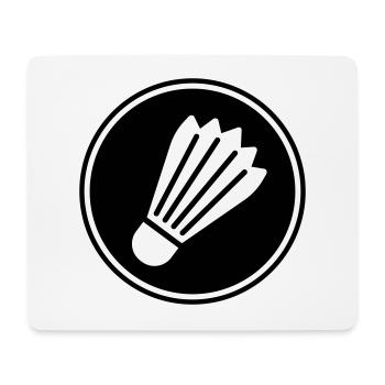 badminton - Tapis de souris (format paysage) - blanc - Devant
