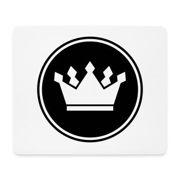 Krone Symbol icon - Mousepad (Querformat) - Weiß - Vorne
