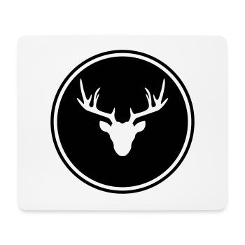 Deer deer icon - Mouse Pad (horizontal) - white - Front