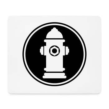Hydrant Icon - Mousepad (Querformat) - Weiß - Vorne