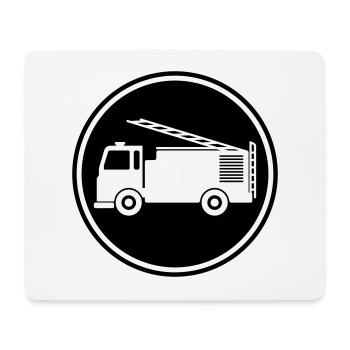 Fire engine - Mouse Pad (horizontal) - white - Front