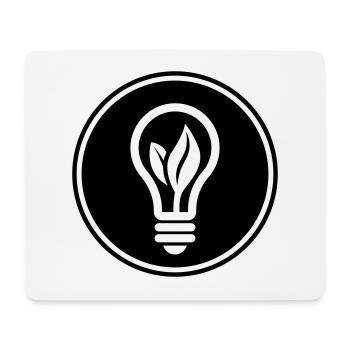 Light bulb icon - Mouse Pad (horizontal) - white - Front