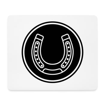 horseshoe icon - Mouse Pad (horizontal) - white - Front