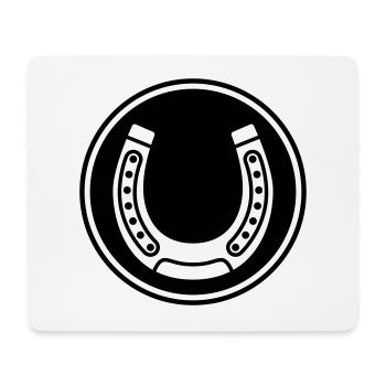 horseshoe icon - Mouse Pad (horizontal) - white - Front