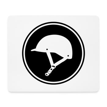 Riding hat icon - Mouse Pad (horizontal) - white - Front