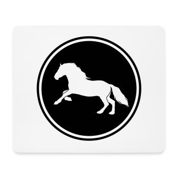 Horse Horse icon - Mouse Pad (horizontal) - white - Front