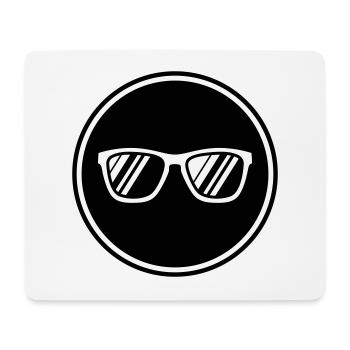 Sonnenbrille Symbol - Mousepad (Querformat) - Weiß - Vorne