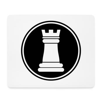 pièce d'échecs - Tapis de souris (format paysage) - blanc - Devant