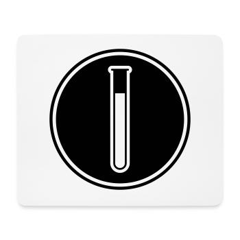 Test Tube Icon - Mouse Pad (horizontal) - white - Front