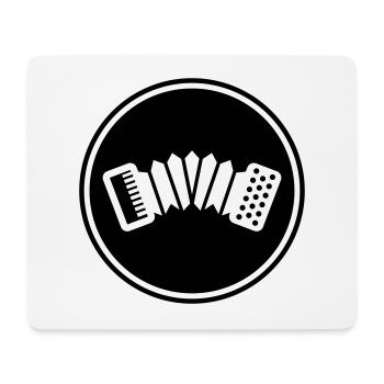 accordion music - Mouse Pad (horizontal) - white - Front