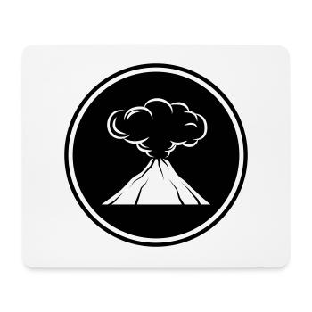 Vulkan icon symbol - Mousepad (Querformat) - Weiß - Vorne