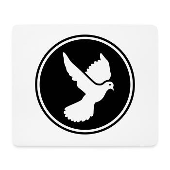 Dove symbol - Mouse Pad (horizontal) - white - Front