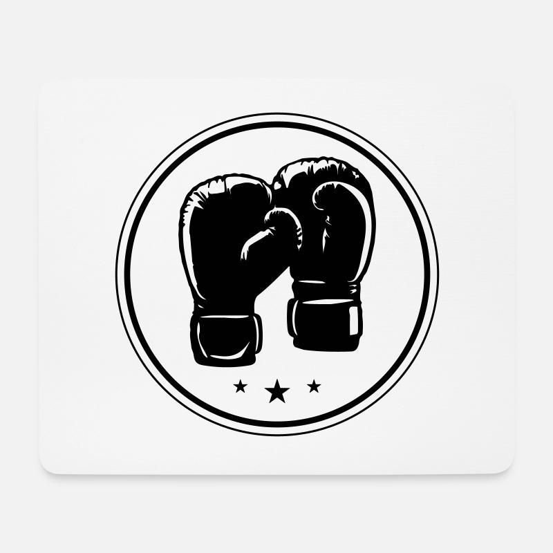 Boxhandschuhe Symbol Boxen Sport - Mousepad (Querformat) - Weiß