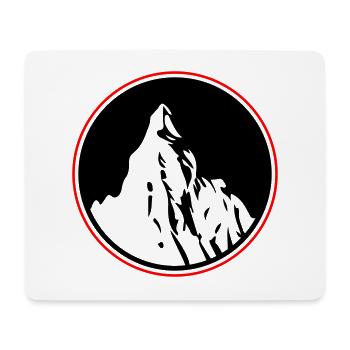 Mountains Symbol Silhouette Nature - Mouse Pad (horizontal) - white - Front