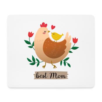 meilleur maman maman poulet avec poussin - Tapis de souris (format paysage) - blanc - Devant