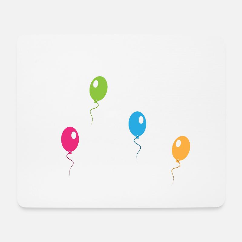 Luftballons - Mousepad (Querformat) - Weiß